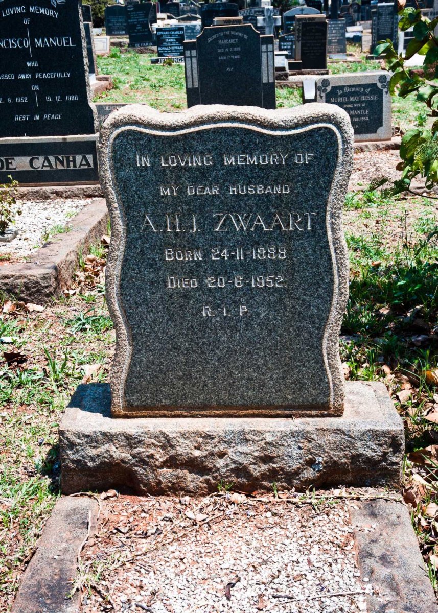 ZWAART A.H.J. 1888-1952