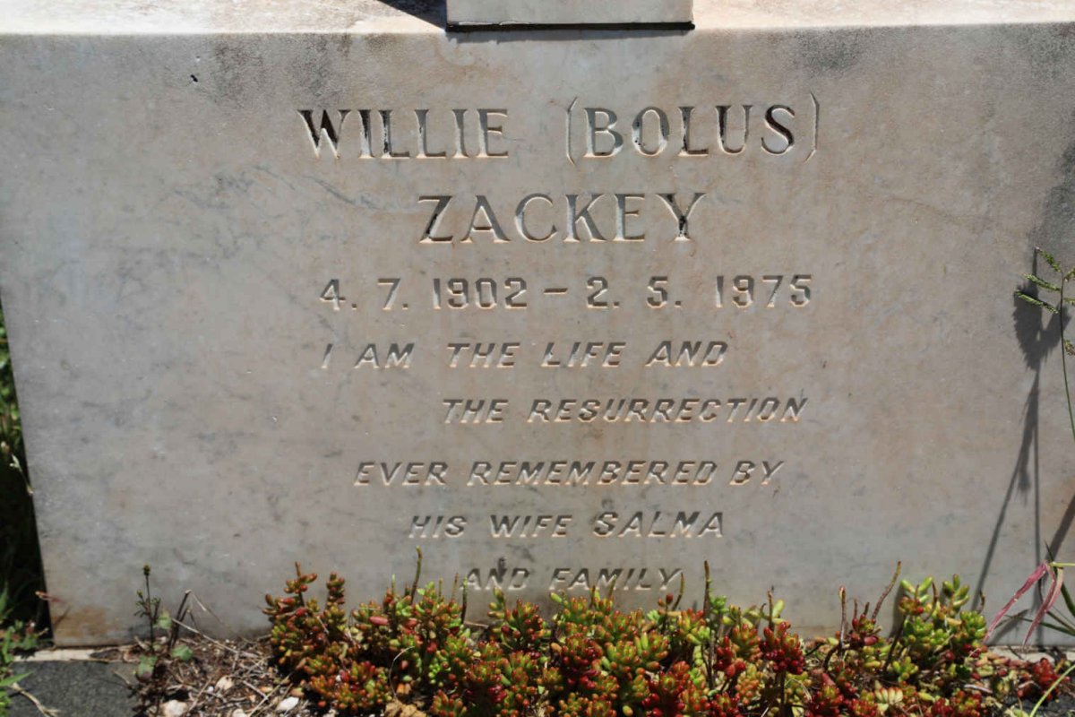 ZACKEY Willie 1902-1975