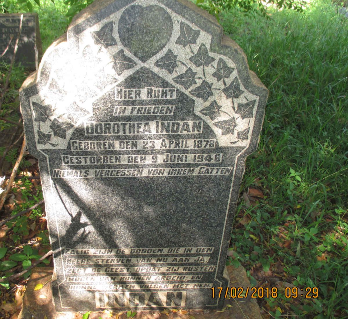 INDAN Dorothea 1878-1948