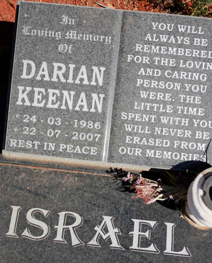 ISRAEL Darian Keenan 1986-2007