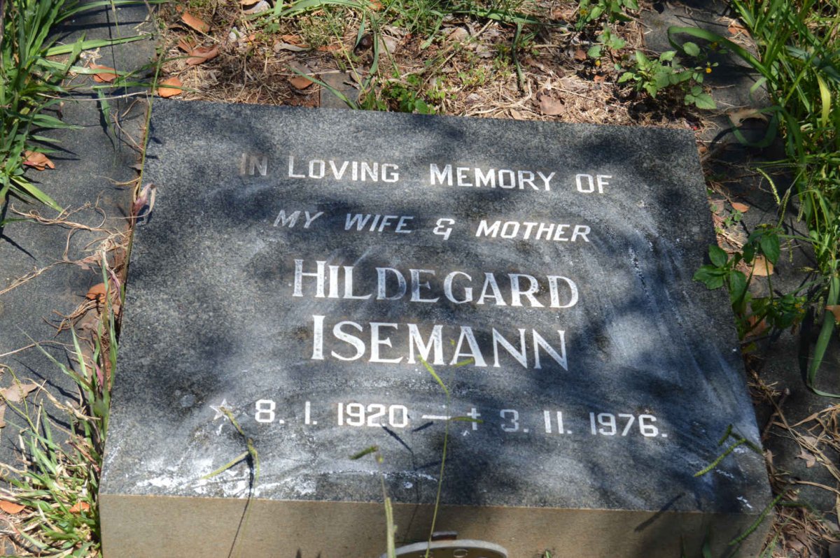ISEMANN Hildegard 1920-1976 :: ISEMANN Wolfgang 1944-1972