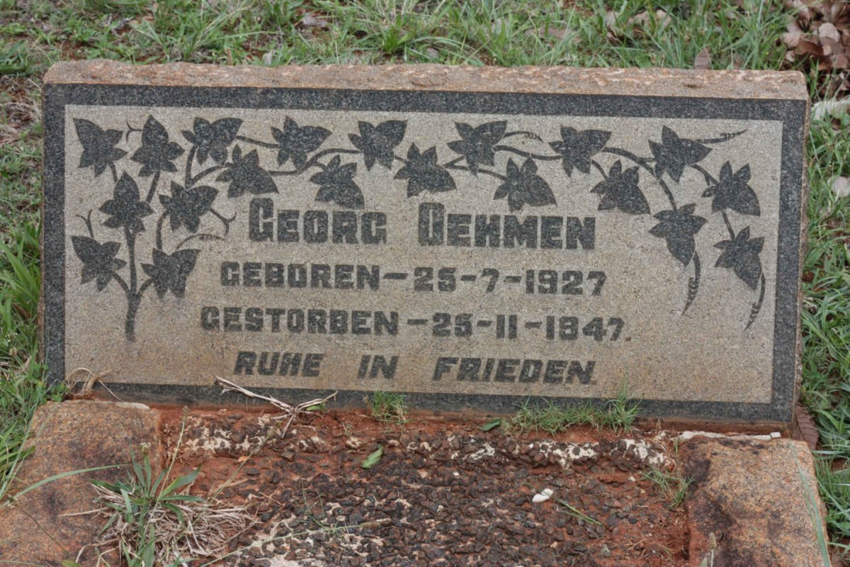 OEHMEN Georg 1927-1947