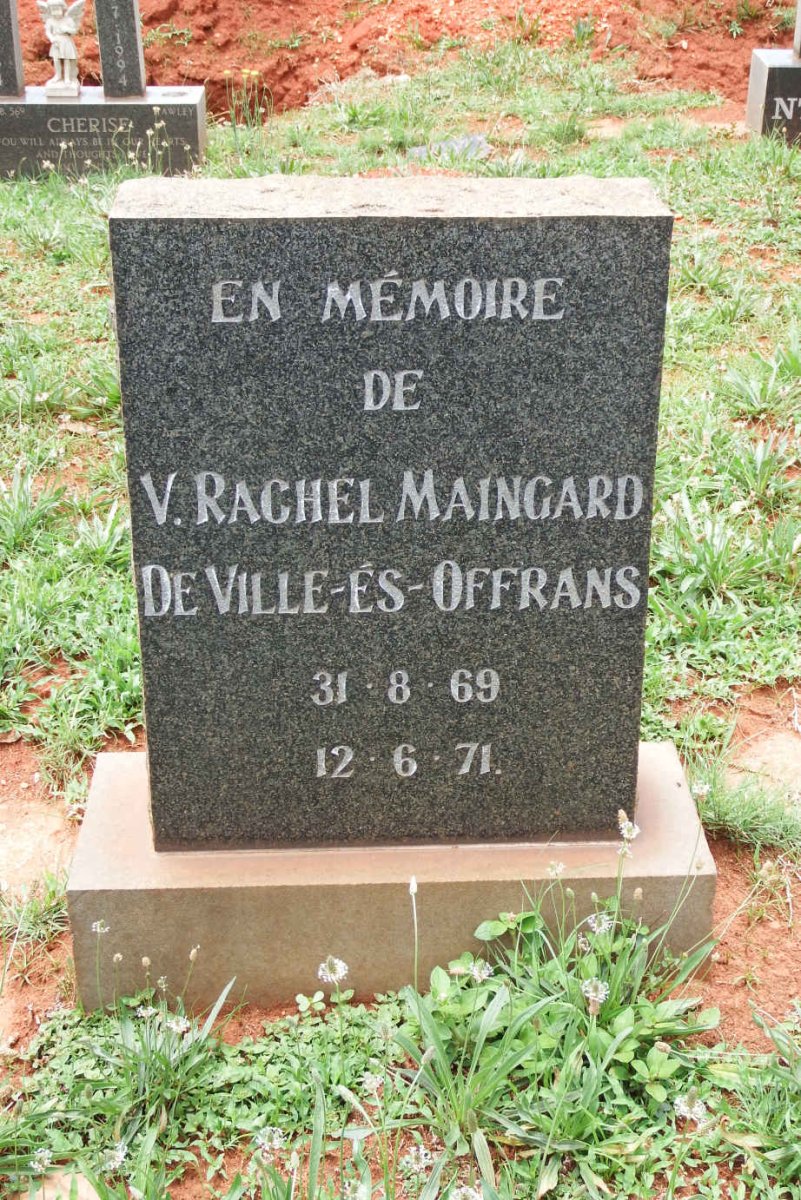 OFFRANS V. Rachel Maingard, De Ville-es 1969-1971