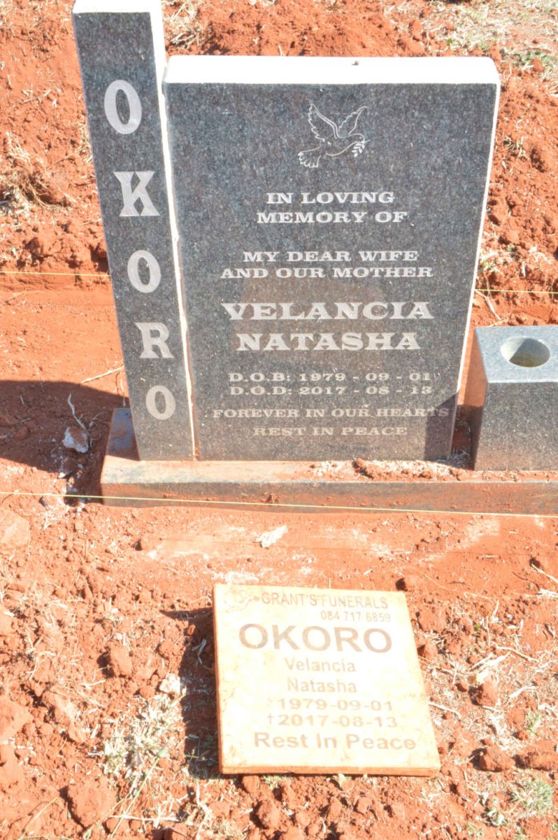 OKORO Velancia Natasha 1979-2017
