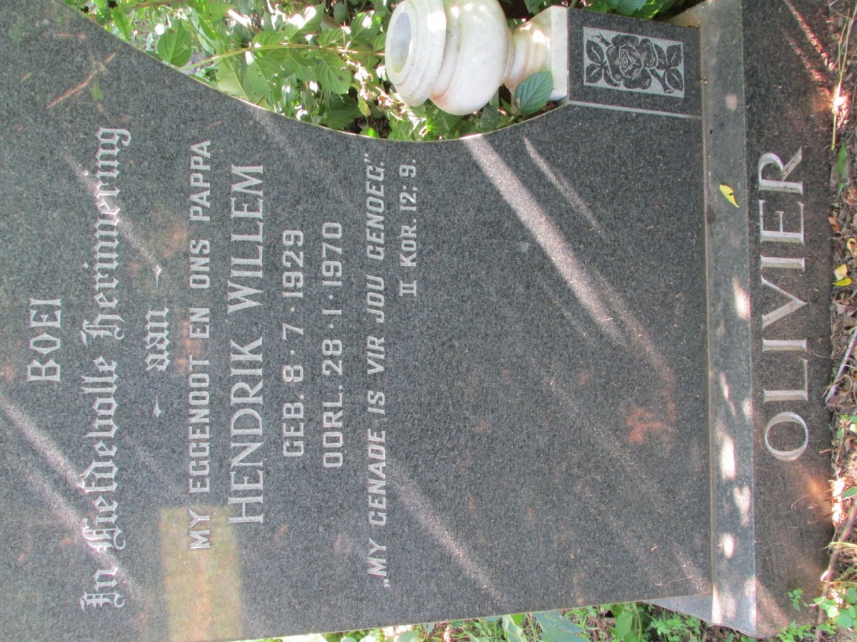 OLIVIER Hendrik Willem 1929-1970