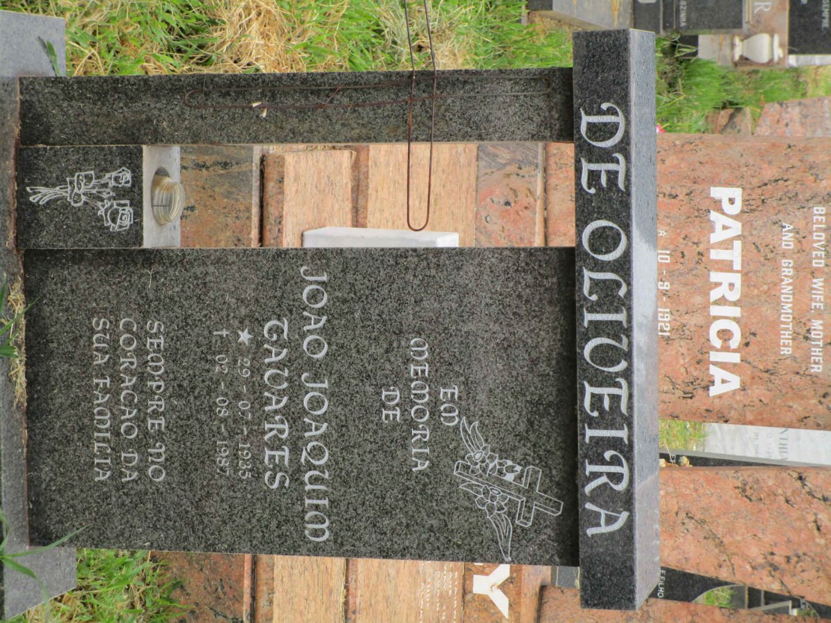 OLIVEIRA Joao Joaquim Tavares, de 1935-1987