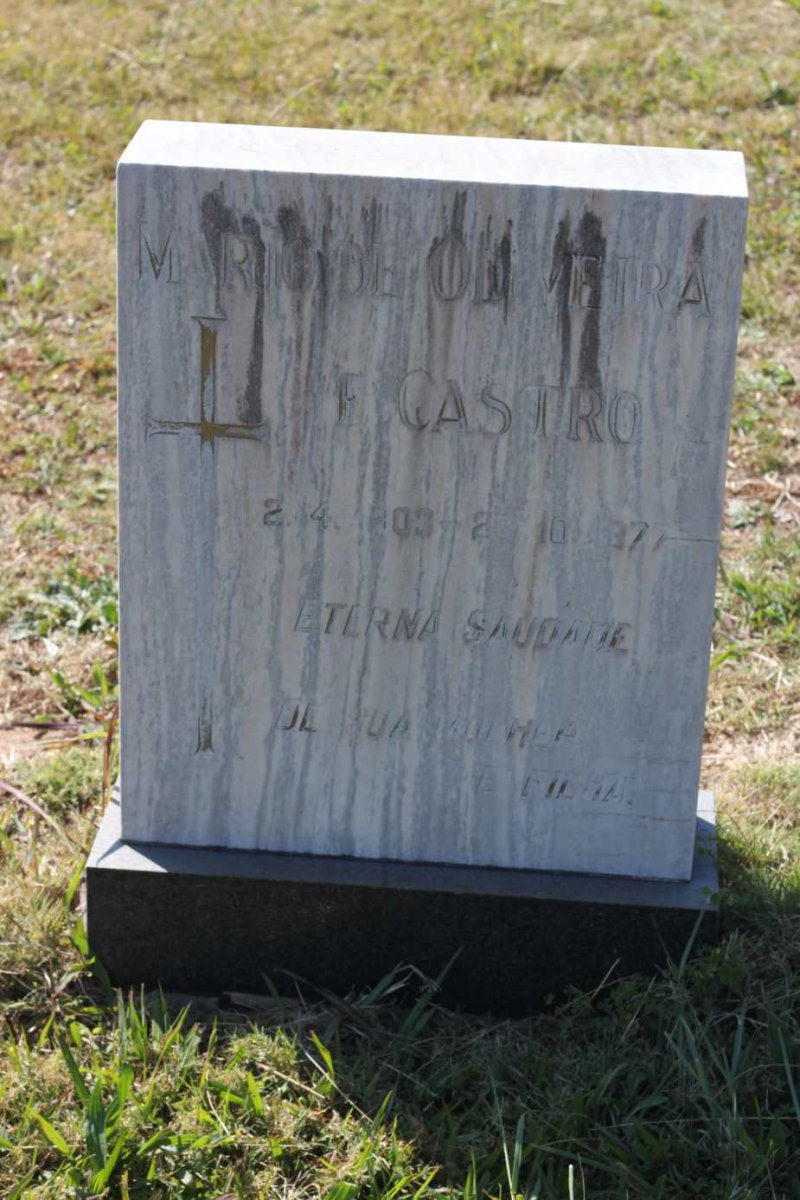 OLIVEIRA Mario E Castro, de 1903-1977