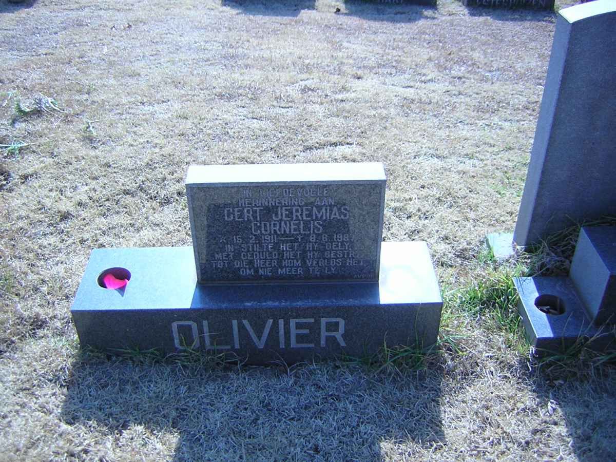 OLIVIER Gert Jeremias Cornelis 1911-1987