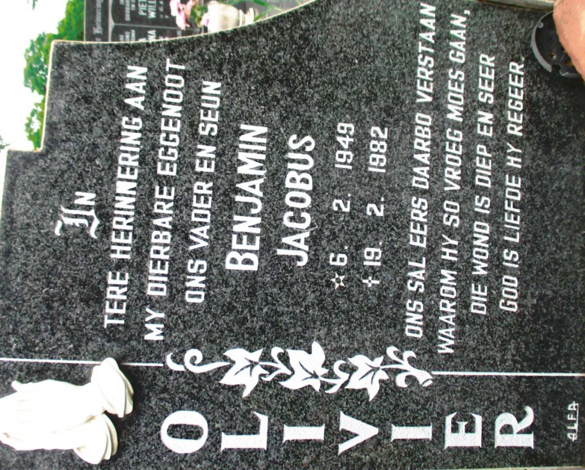 OLIVIER Benjamin Jacobus 1949-1982