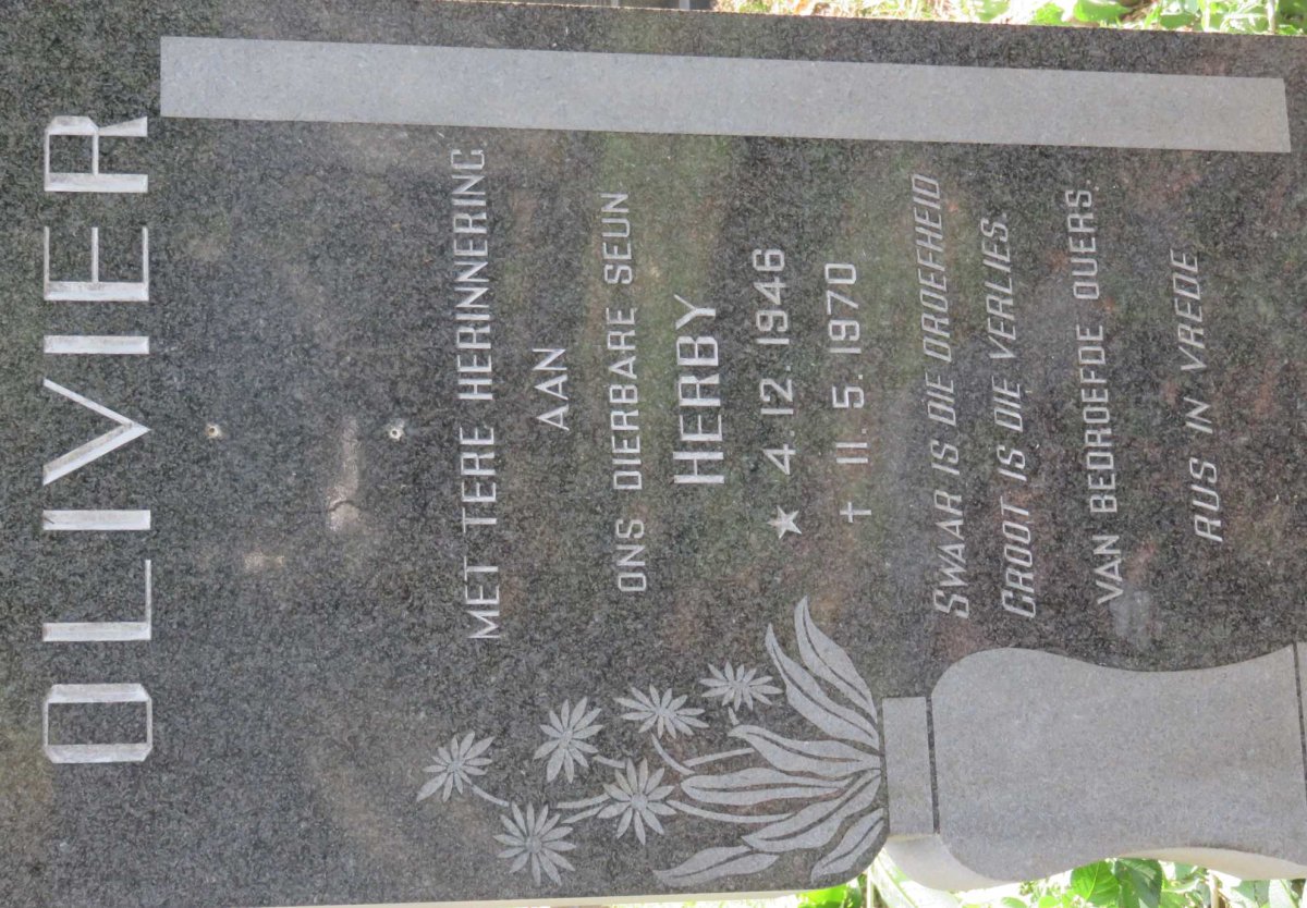 OLIVIER Herby 1946-1970