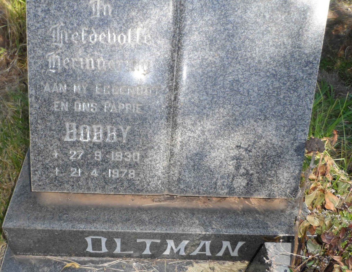OLTMAN Bobby 1930-1978