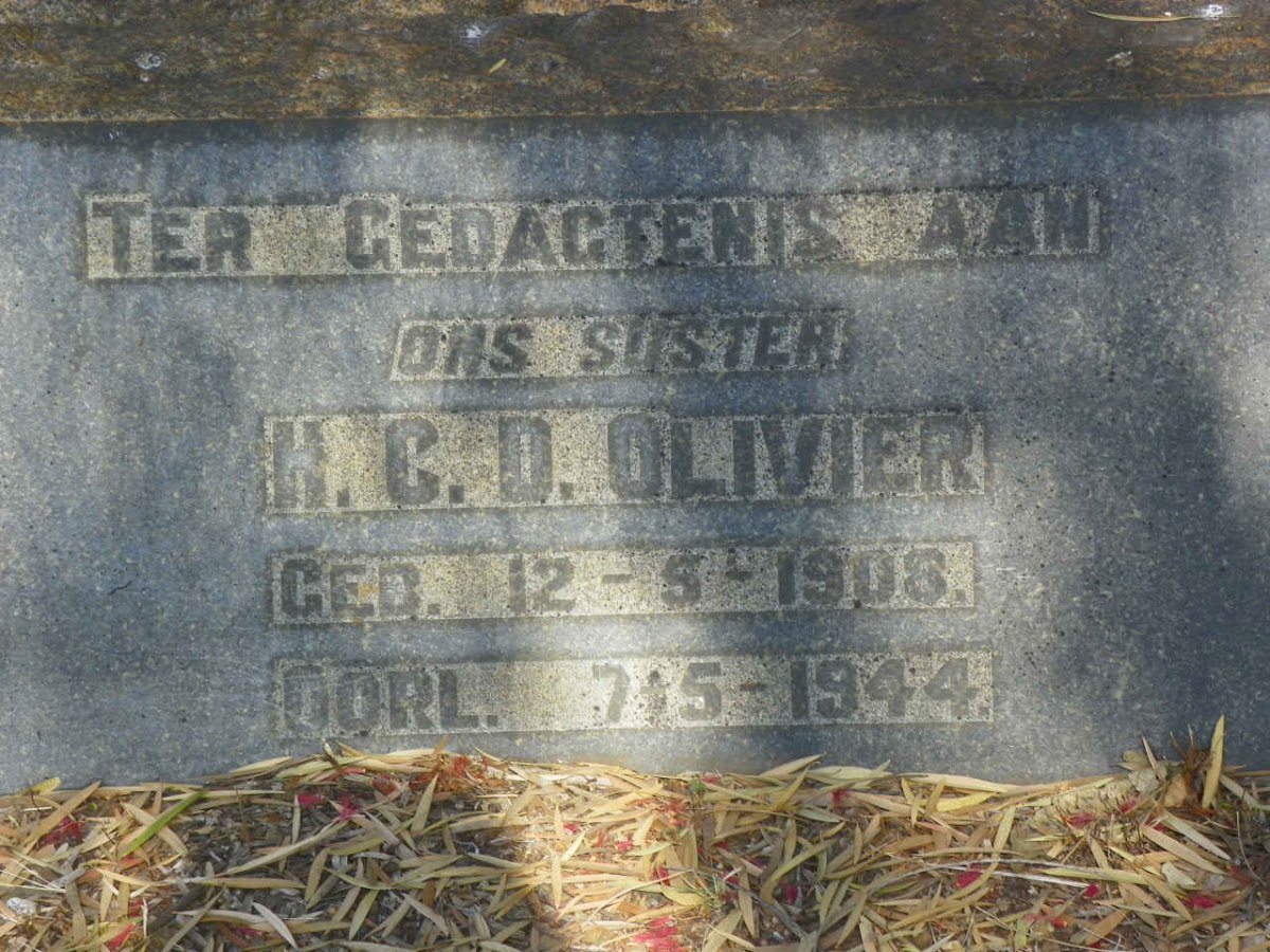 OLIVIER H.C.D. 1908-1944