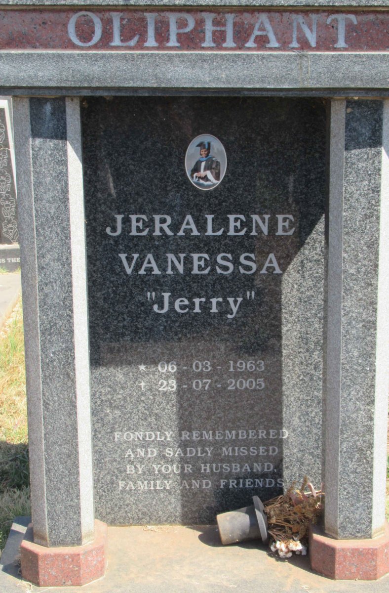 OLIPHANT Jeralene Vanessa 1963-2005