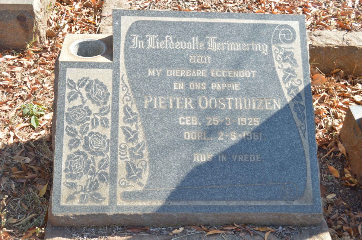 OOSTHUIZEN Pieter 1925-1961