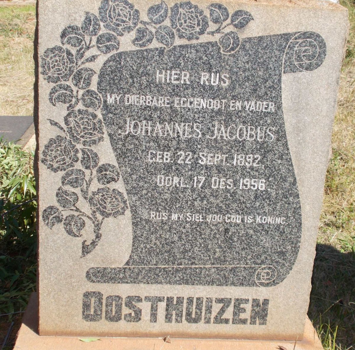 OOSTHUIZEN Johannes Jacobus 1892-1956