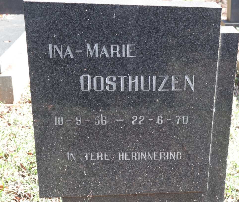 OOSTHUIZEN Ina-Marie 1956-1970
