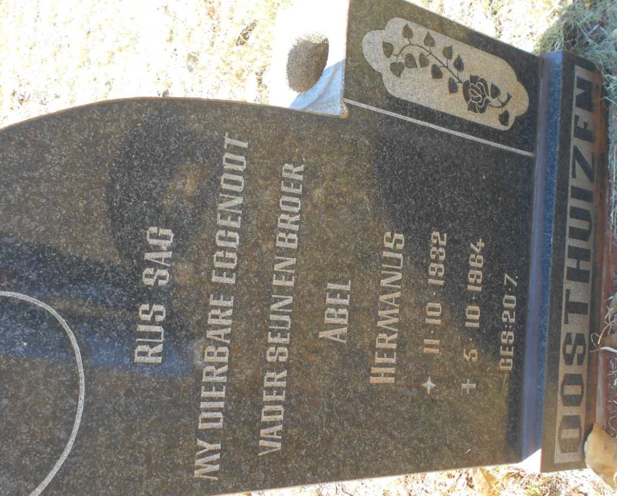 OOSTHUIZEN Abel Hermanus 1932-1964