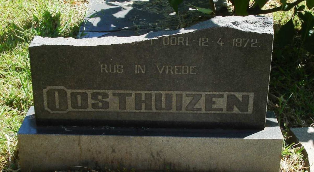OOSTHUIZEN -1972