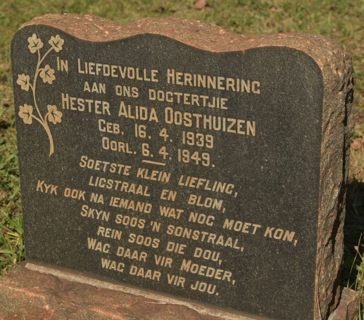 OOSTHUIZEN Hester Alida 1939-1949