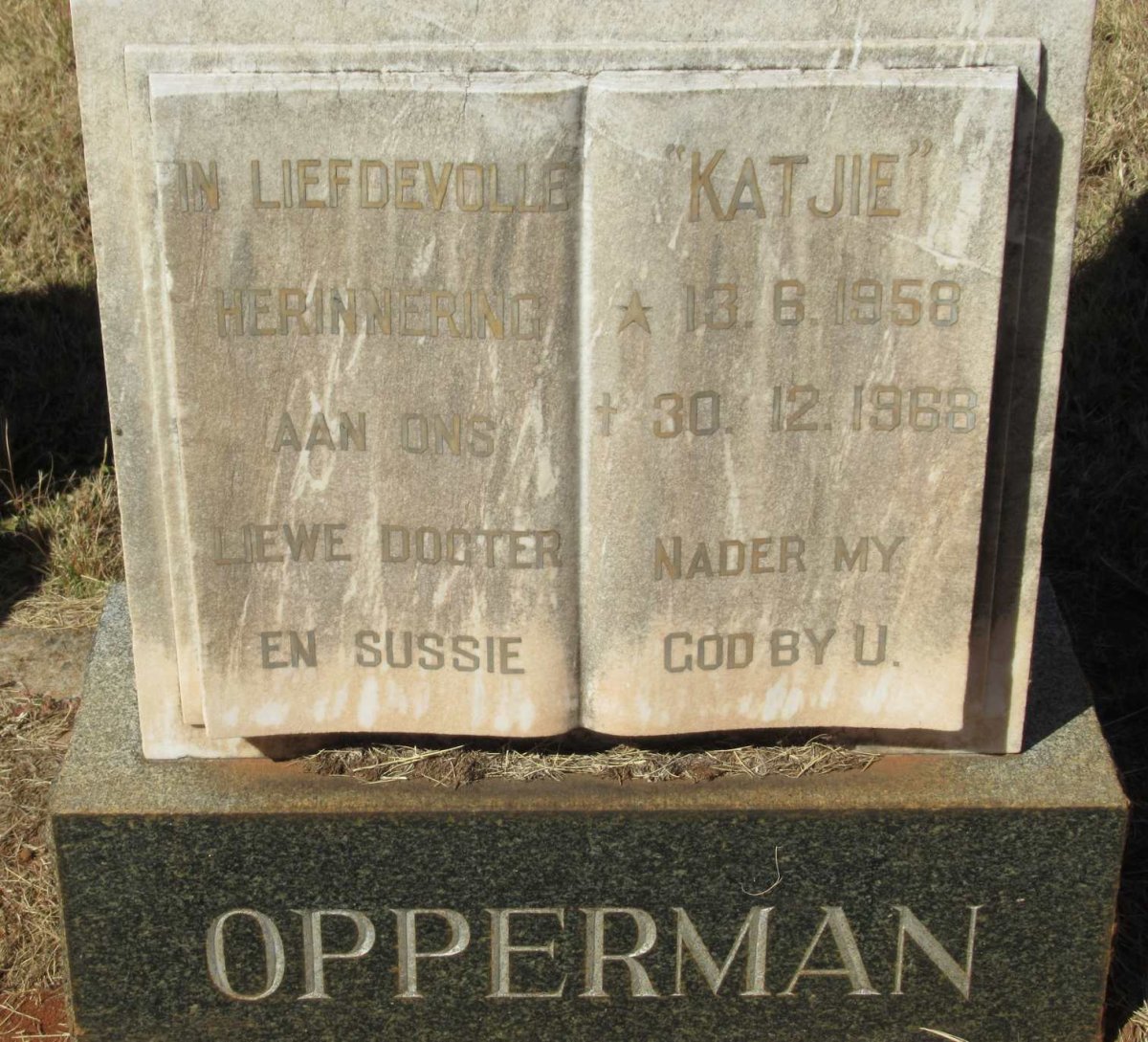 OPPERMAN Katjie 1958-1968