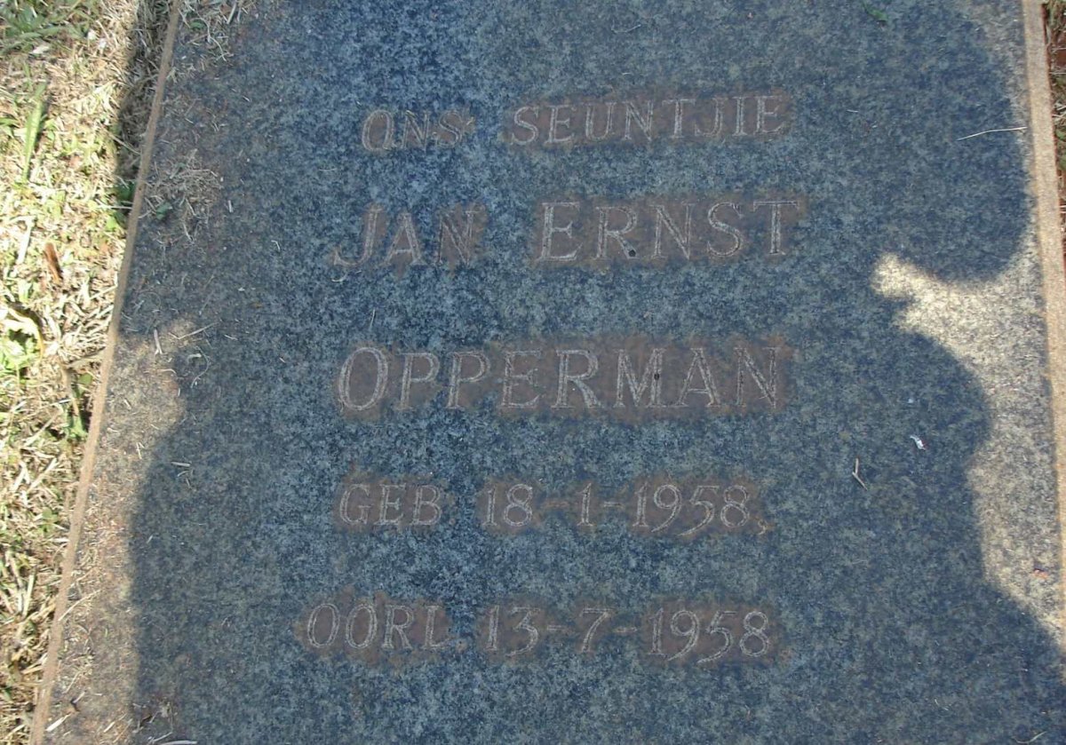 OPPERMAN Jan Ernst 1958-1958