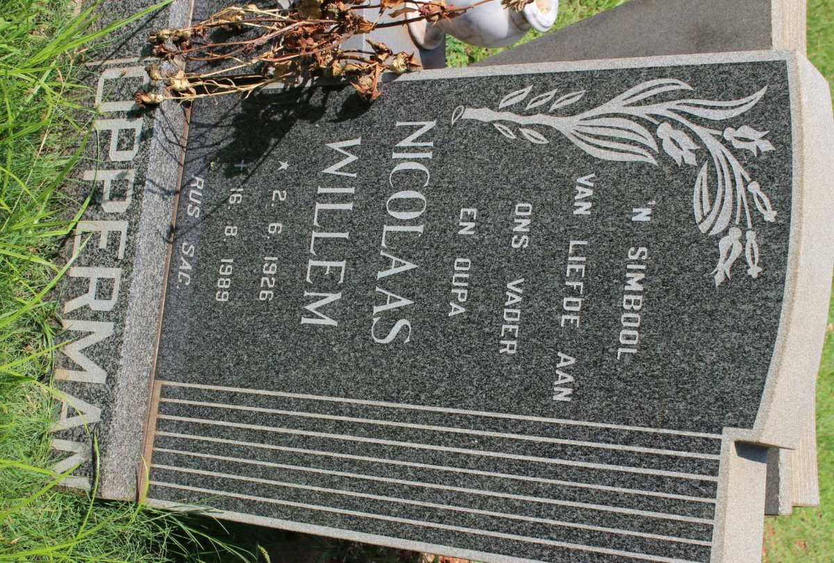 OPPERMAN Nicolaas Willem 1926-1989