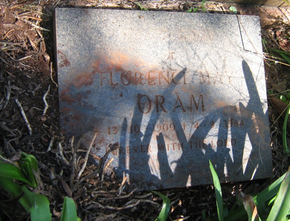ORAM Thomas William 1900-1954 &amp; Florence May 1900-1984