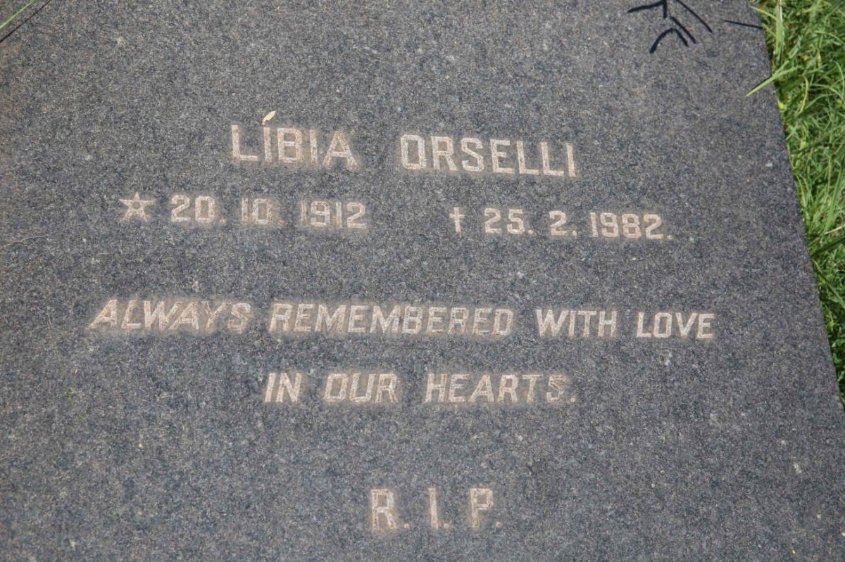 ORSELLI Livio 1894-1975 :: ORSELLI Libia 1912-1982