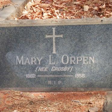ORPEN Mary L. nee CROSBY 1862-1958