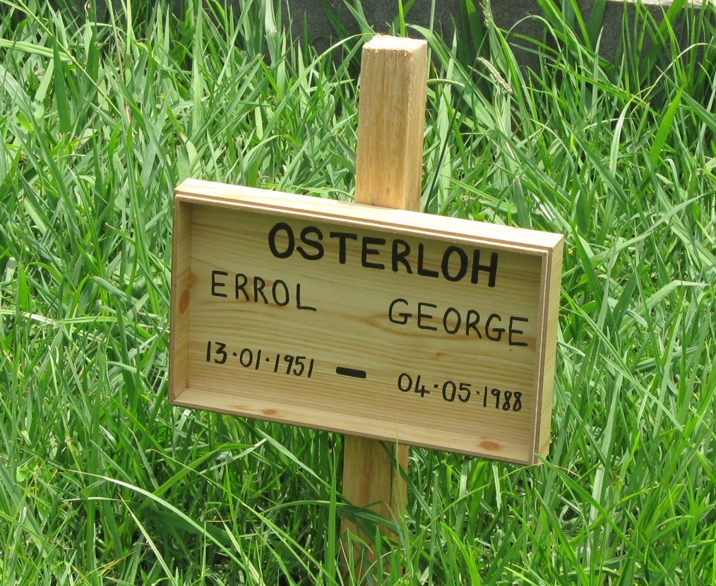 OSTERLOH Errol George 1951-1988