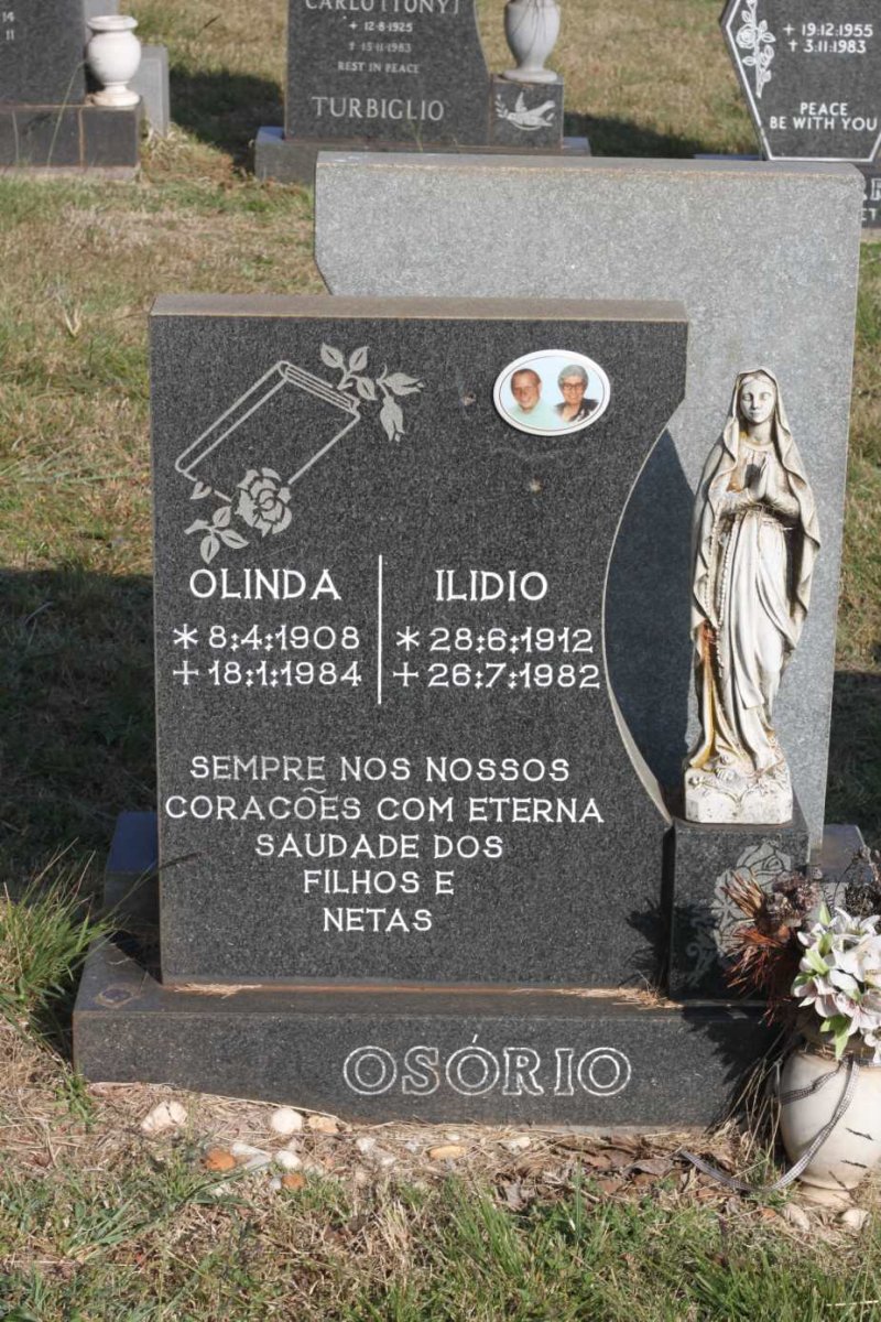 OSORIO Ilidio 1912-1982 &amp; Olinda 1908-1984