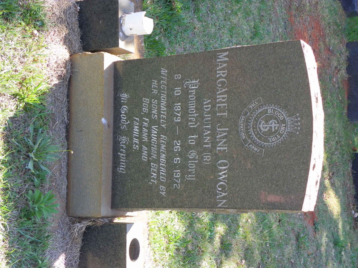 OWGAN Margaret Jane 1879-1972