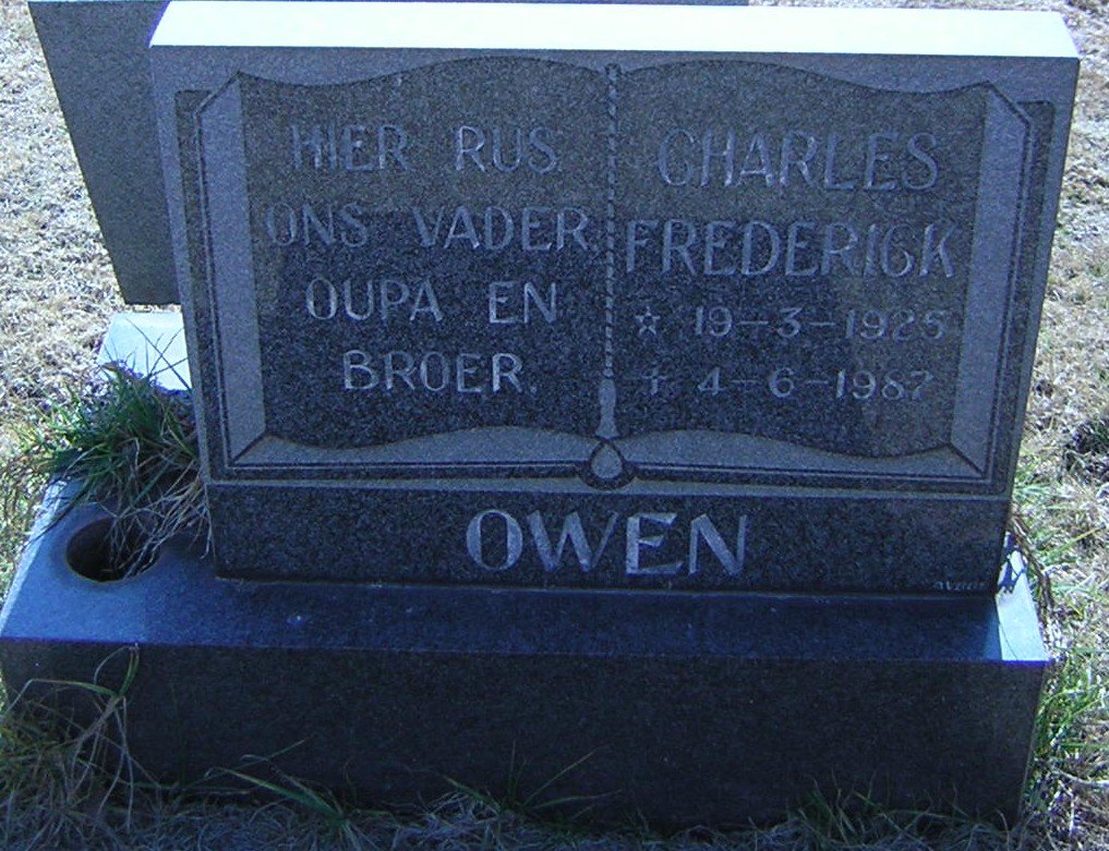 OWEN Charles Frederick 1925-1987