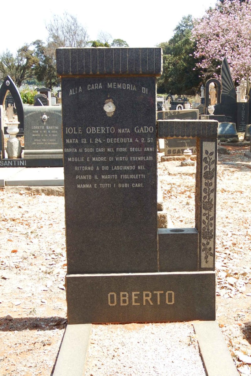 OBERTO Iole nee GADO 1924-1957