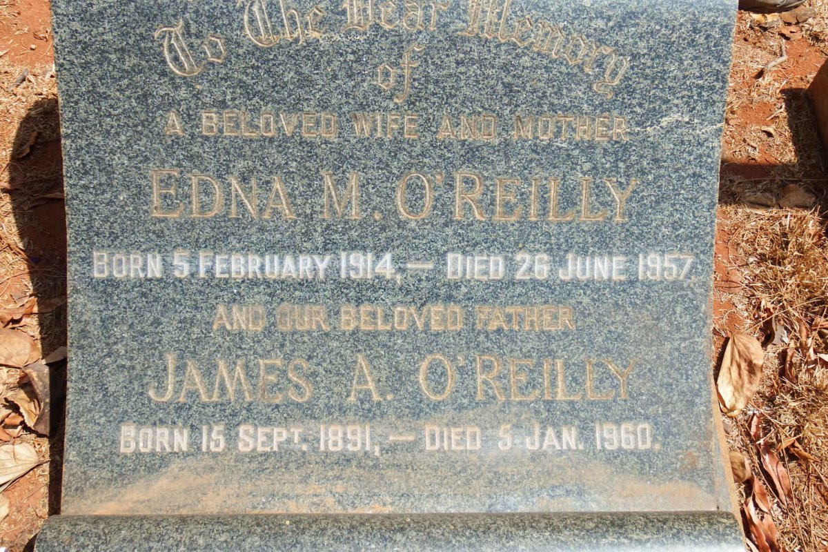 O'REILLY James A. 1891-1960 &amp; Edna M. 1914-1957
