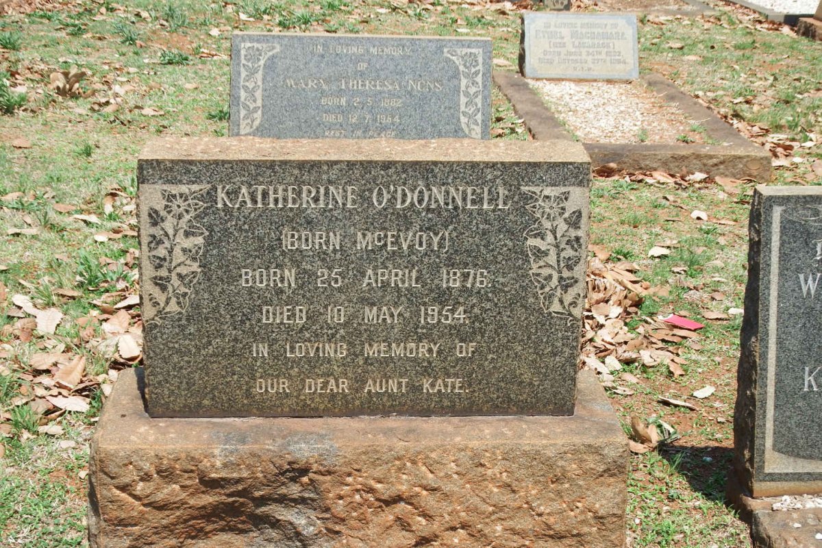O'DONNELL Katherine nee MCEVOY 1876-1954