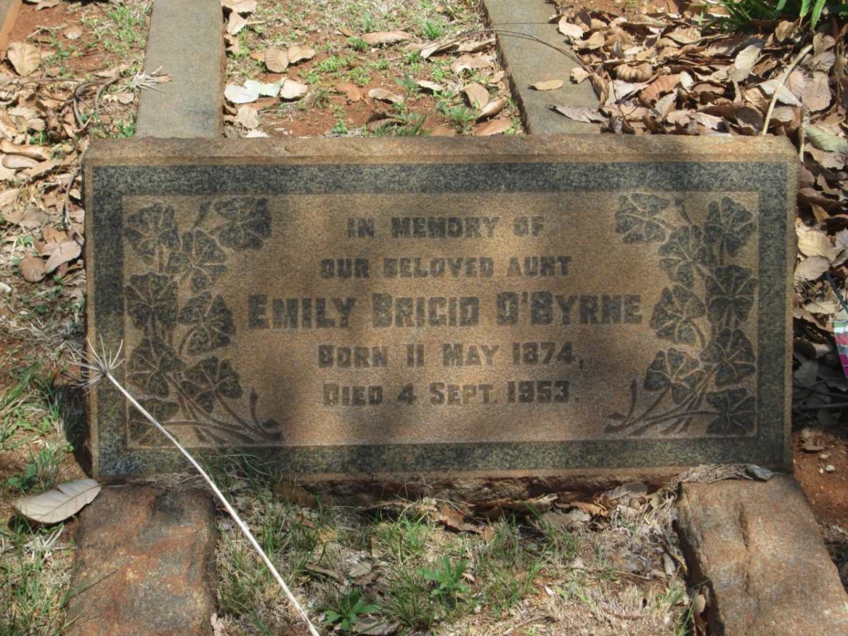 O'BYRNE Emily Brigid 1874-1953