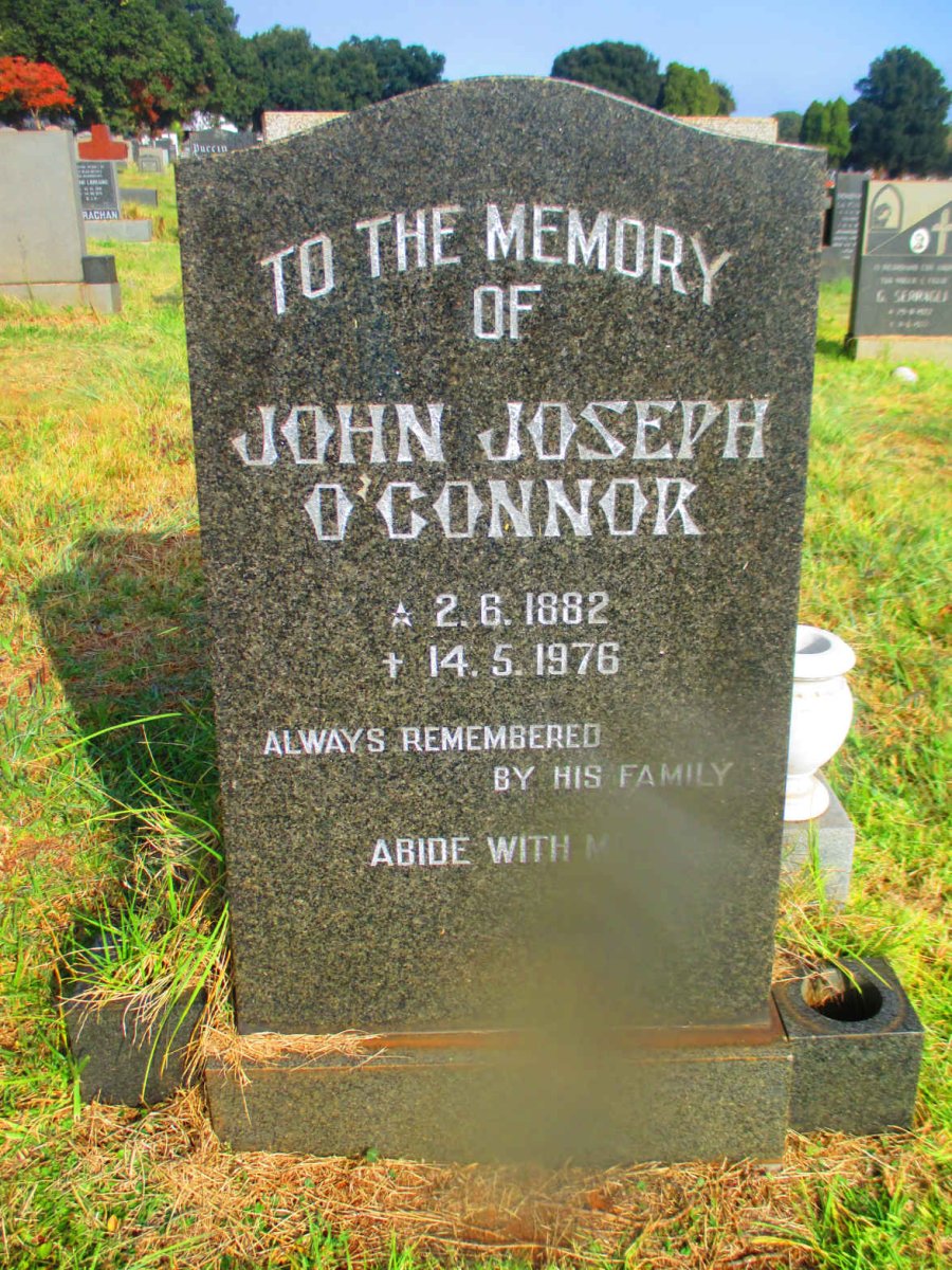 O'CONNOR John Joseph 1882-1976