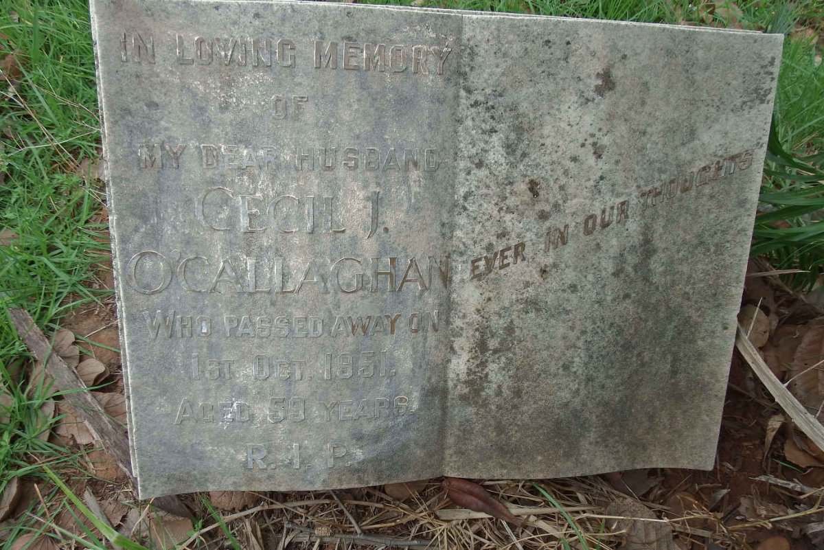 O'CALLAGHAN Cecil J. -1951