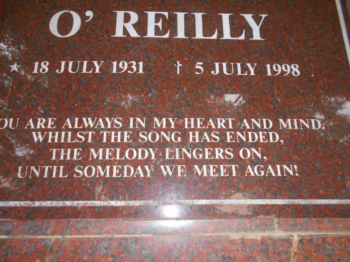 O'REILLY 1931-1998