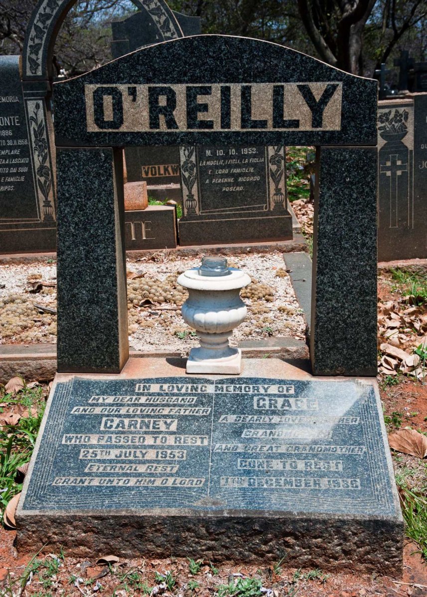 O'REILLY Carney -1953 &amp; Grace -1986