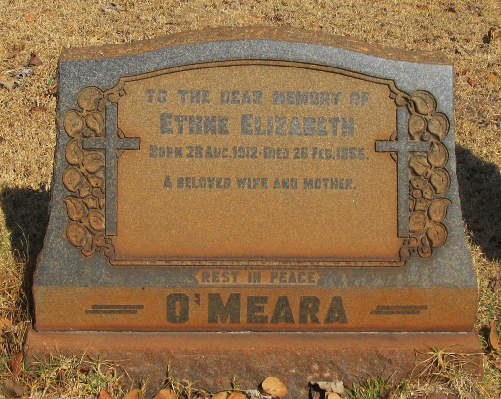 O'MEARA Ethne Elizabeth 1912-1956