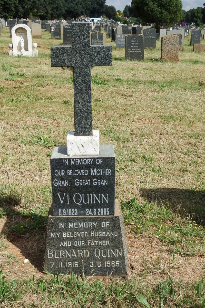 QUINN Bernard 1916-1965 &amp; Vi 1923-2005