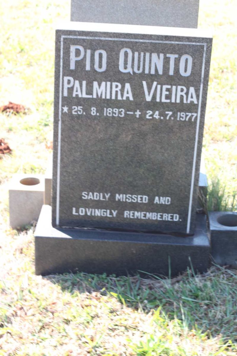 QUINTO Palmira Vieira, PIO 1893-1977