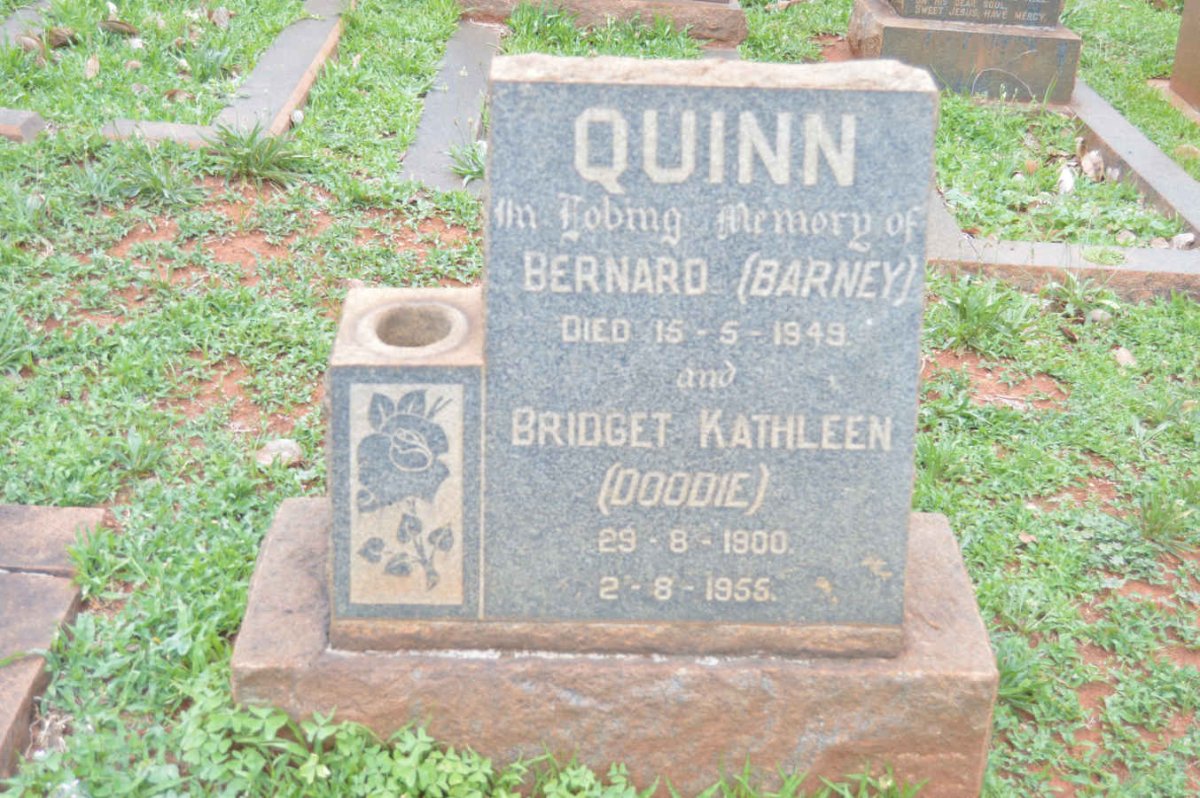 QUINN Bernard -1949 &amp; Bridget Kathleen 1900-1956