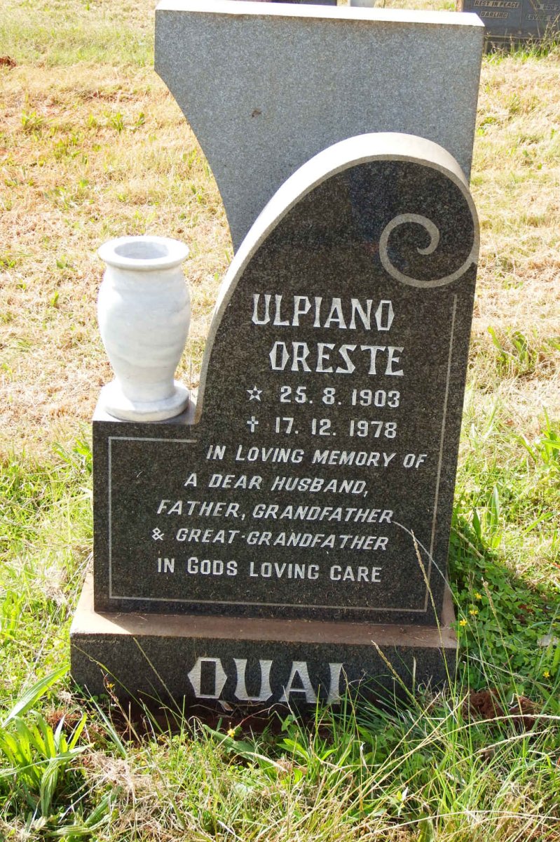 QUAI Ulpiano Oreste 1903-1978