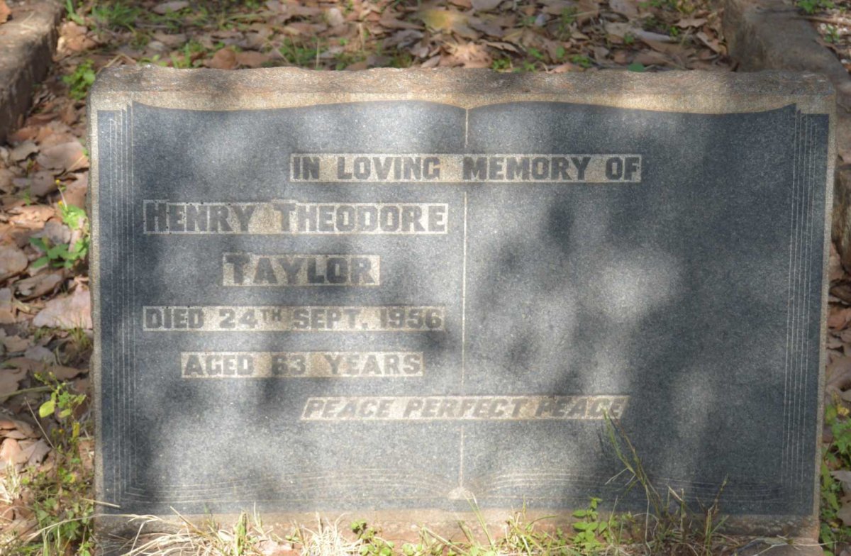 TAYLOR Henry Theodore -1956