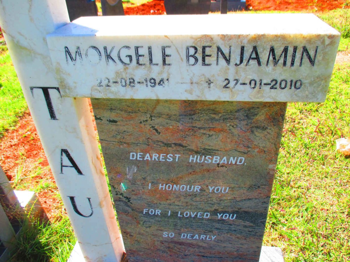 TAU Mokgele Benjamin 1941-2010