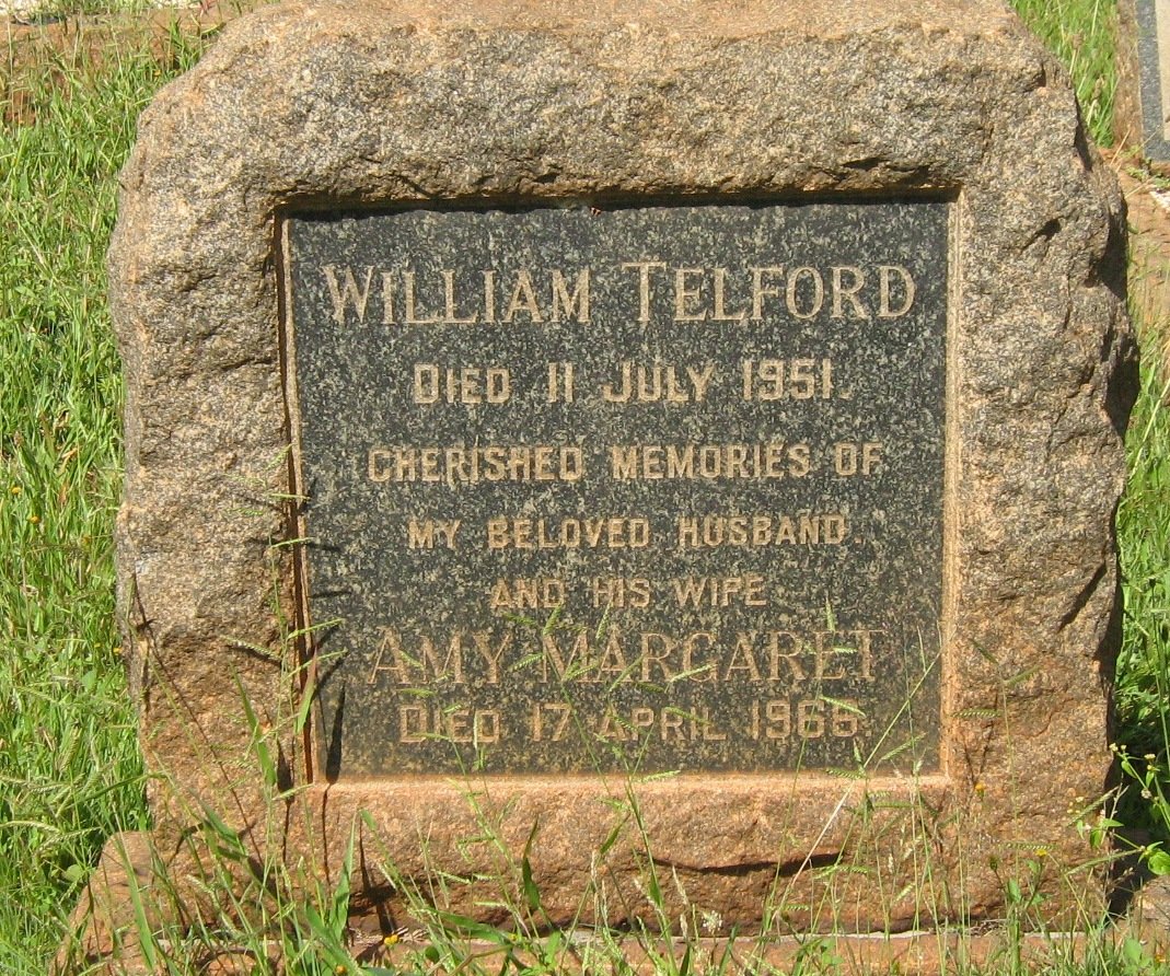TELFORD William -1951 &amp; Amy Margaret -1966
