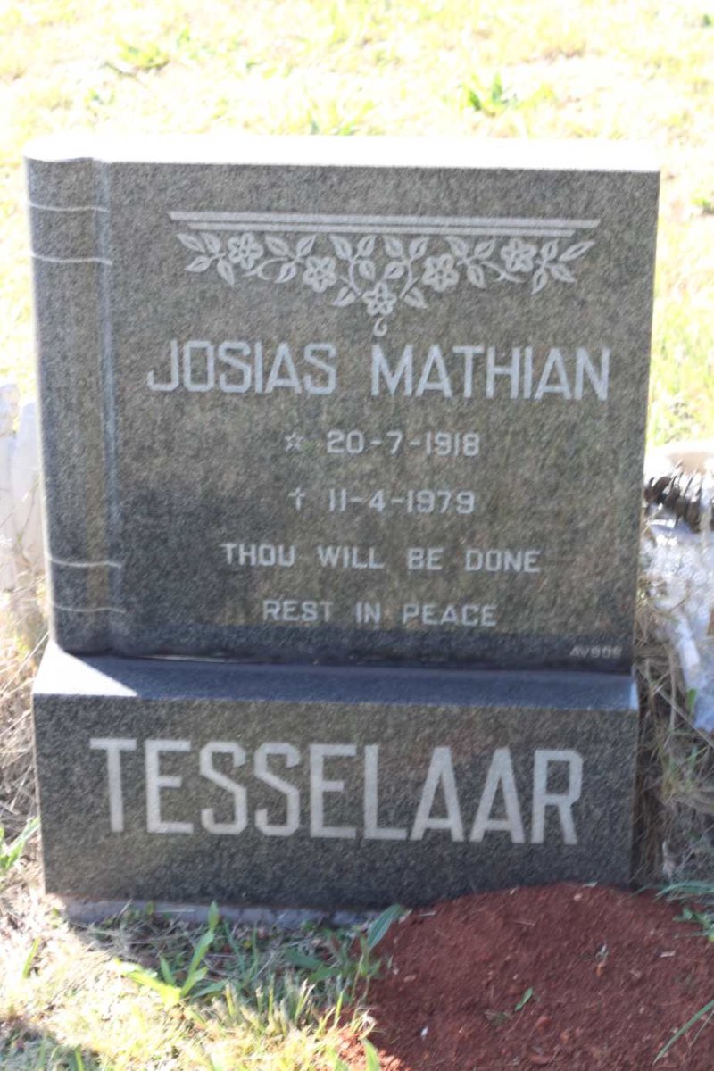 TESSELAAR Josias Mathian 1918-1979